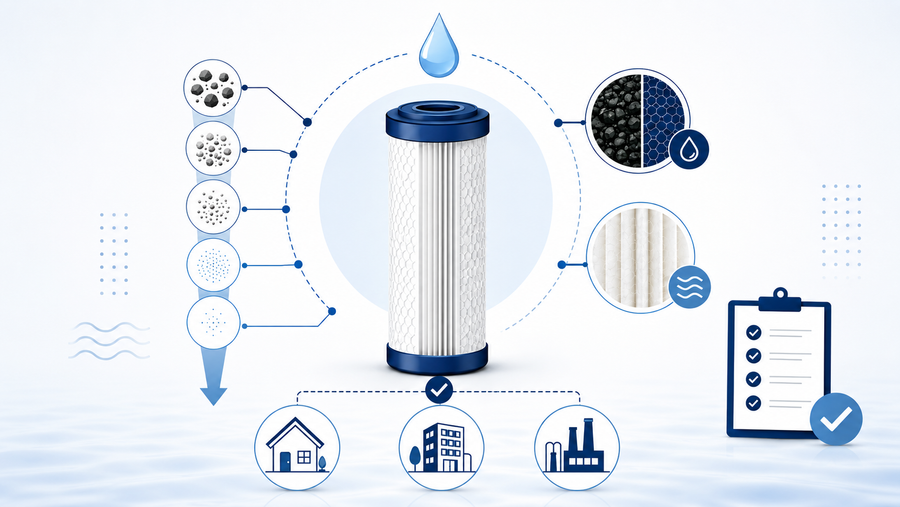 How to Choose the Right Water Filter Cartridge: Sediment, Carbon and Big Blue Filter Guide