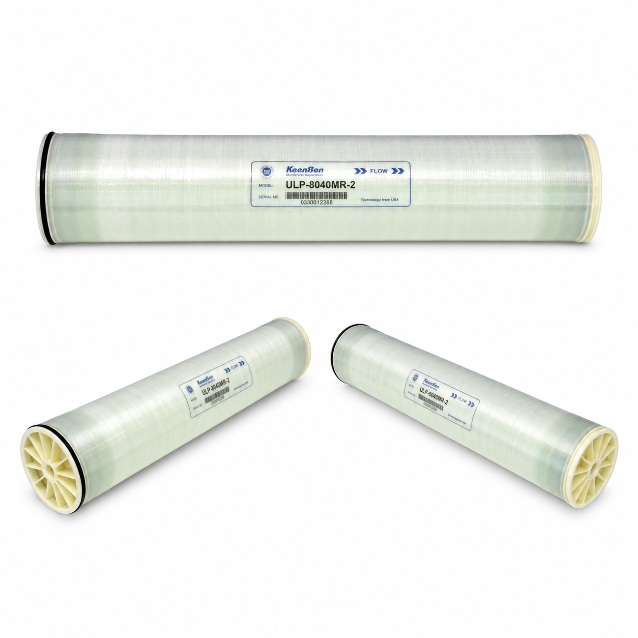 ULP-8040MR-2 Ultra-Low Pressure RO Membrane 8" × 40" | 440 ft² High-Rejection RO Element